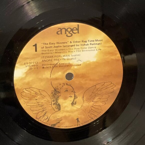 Itzhak Perlman André Previn The Easy Winners (Vinyl, 1975) Angel Records S-37113 - Picture 8 of 10